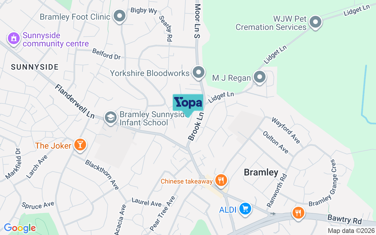 Map showing the location of S66 3TB