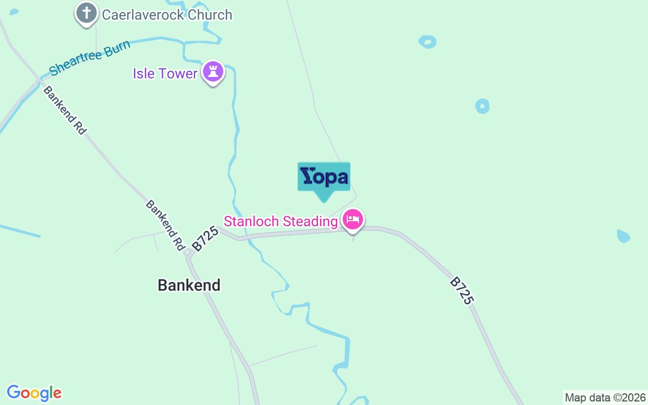 Map showing the location of DG1 4RN