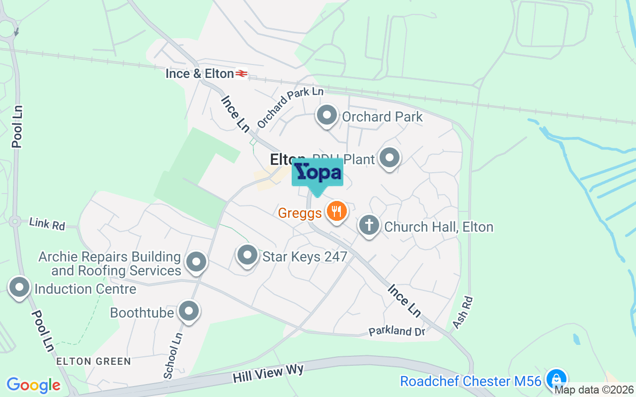 Map showing the location of CH2 4RF
