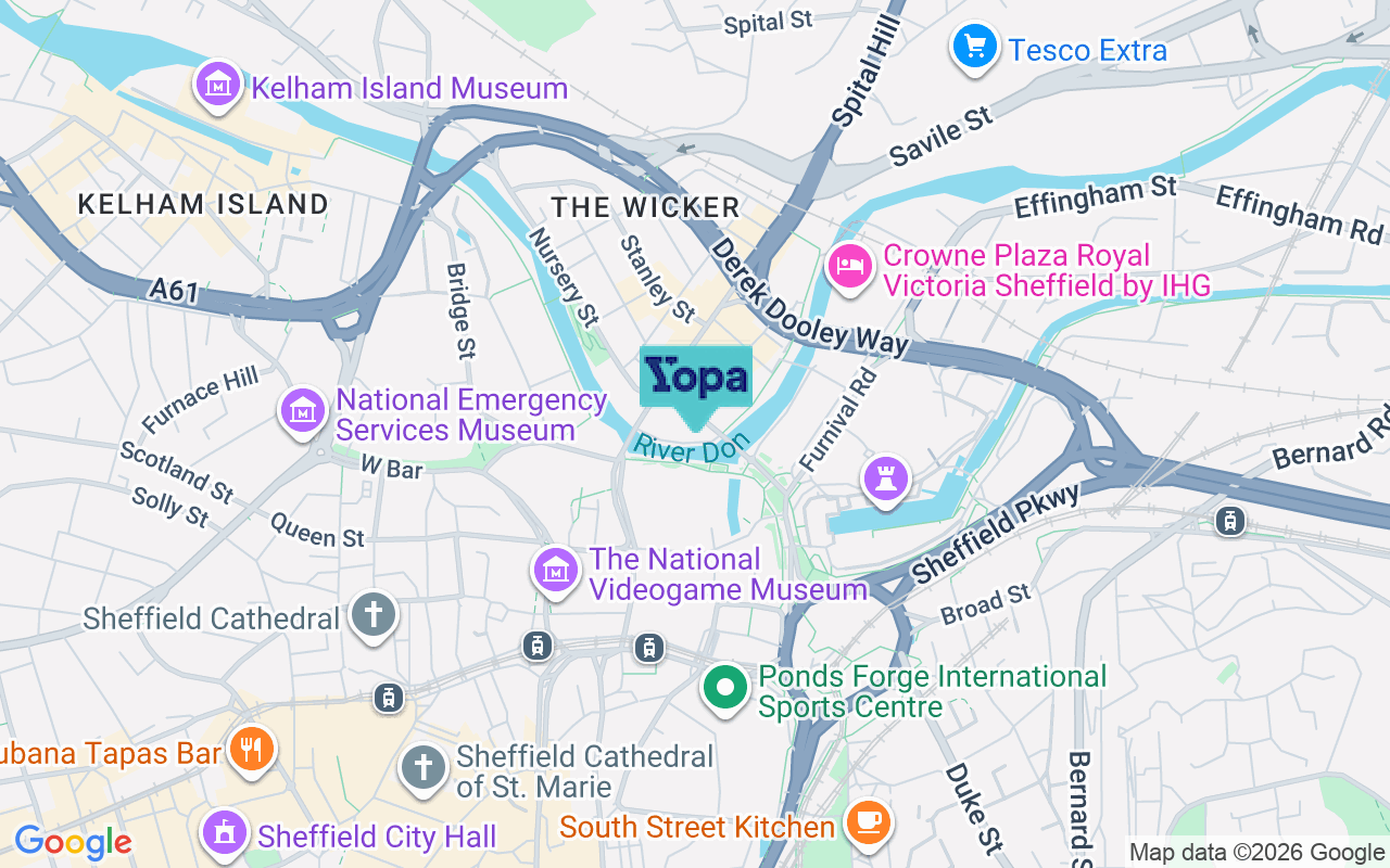 Map showing the location of S3 8BH