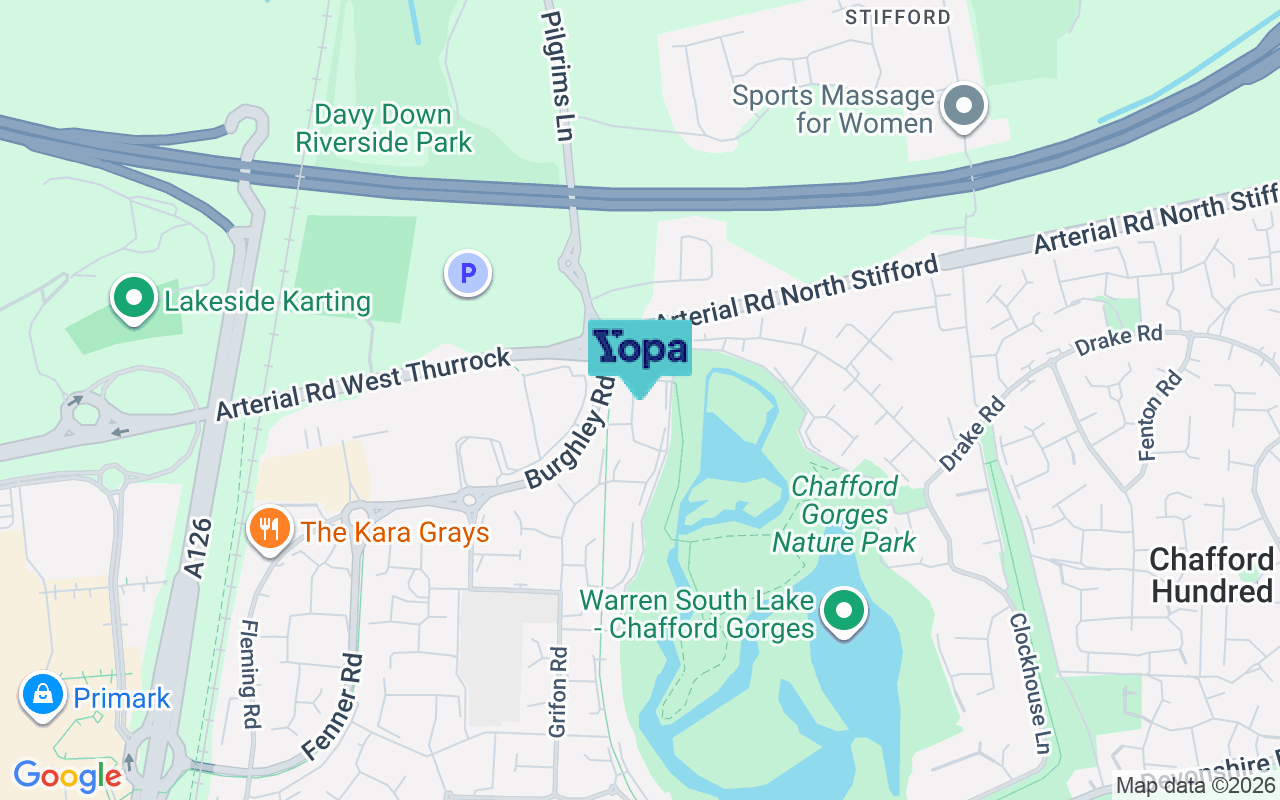Map showing the location of RM16 6RL