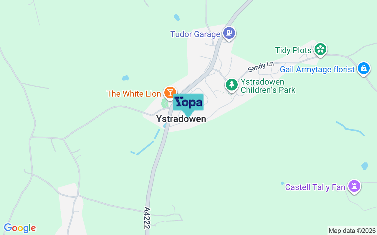 Map showing the location of CF71 7SE