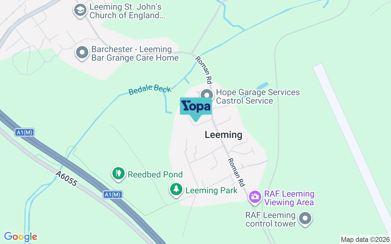 Map showing the location of DL7 9SF