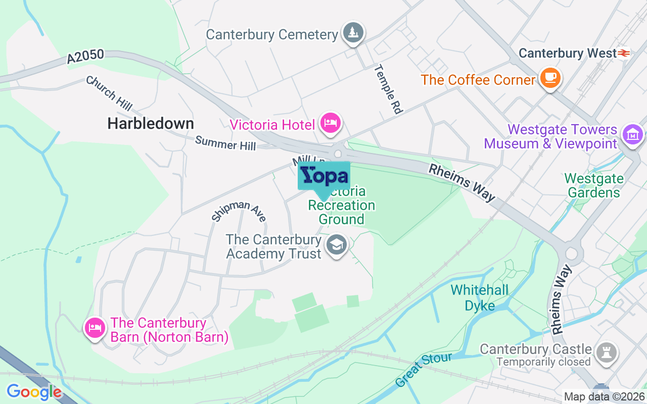 Map showing the location of CT2 8PZ