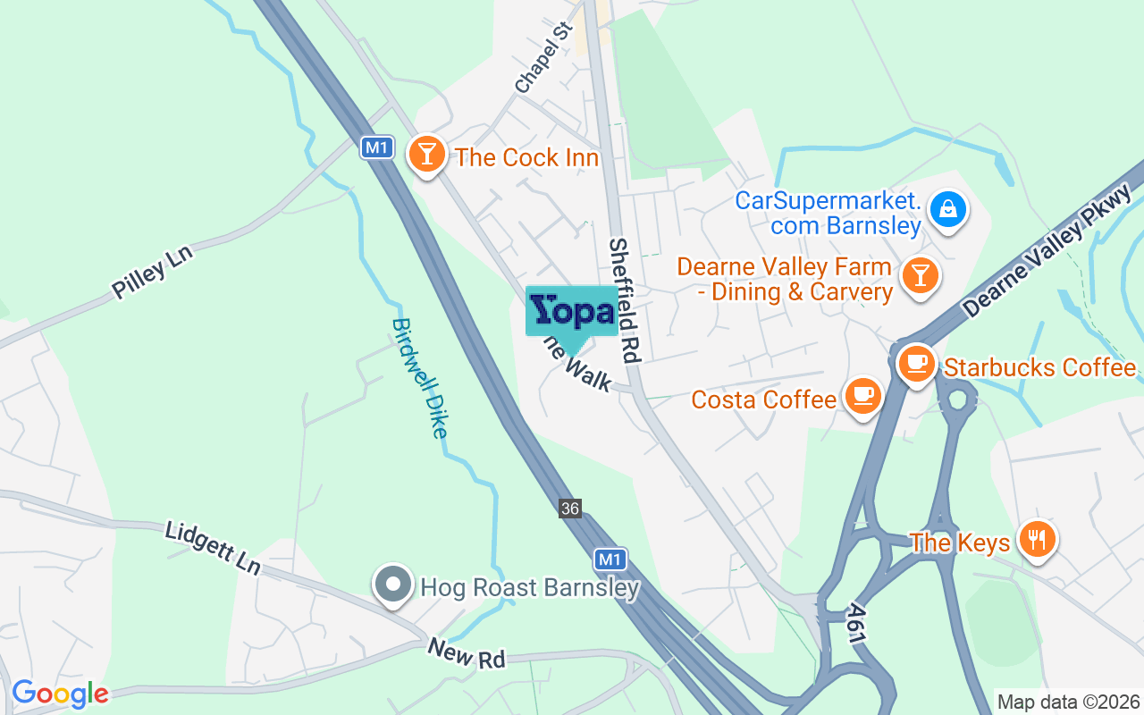 Map showing the location of S70 5UA
