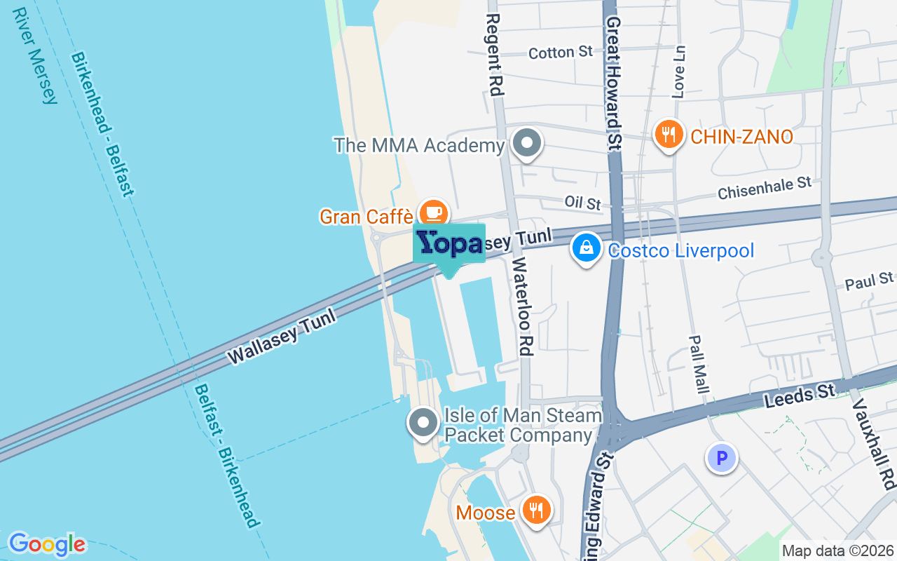 Map showing the location of L3 0BS