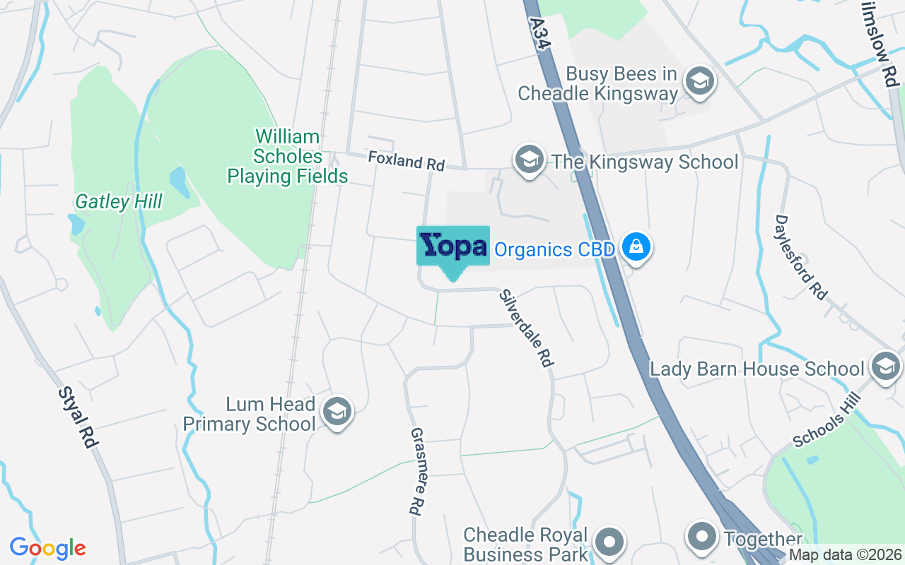 Map showing the location of SK8 4QS