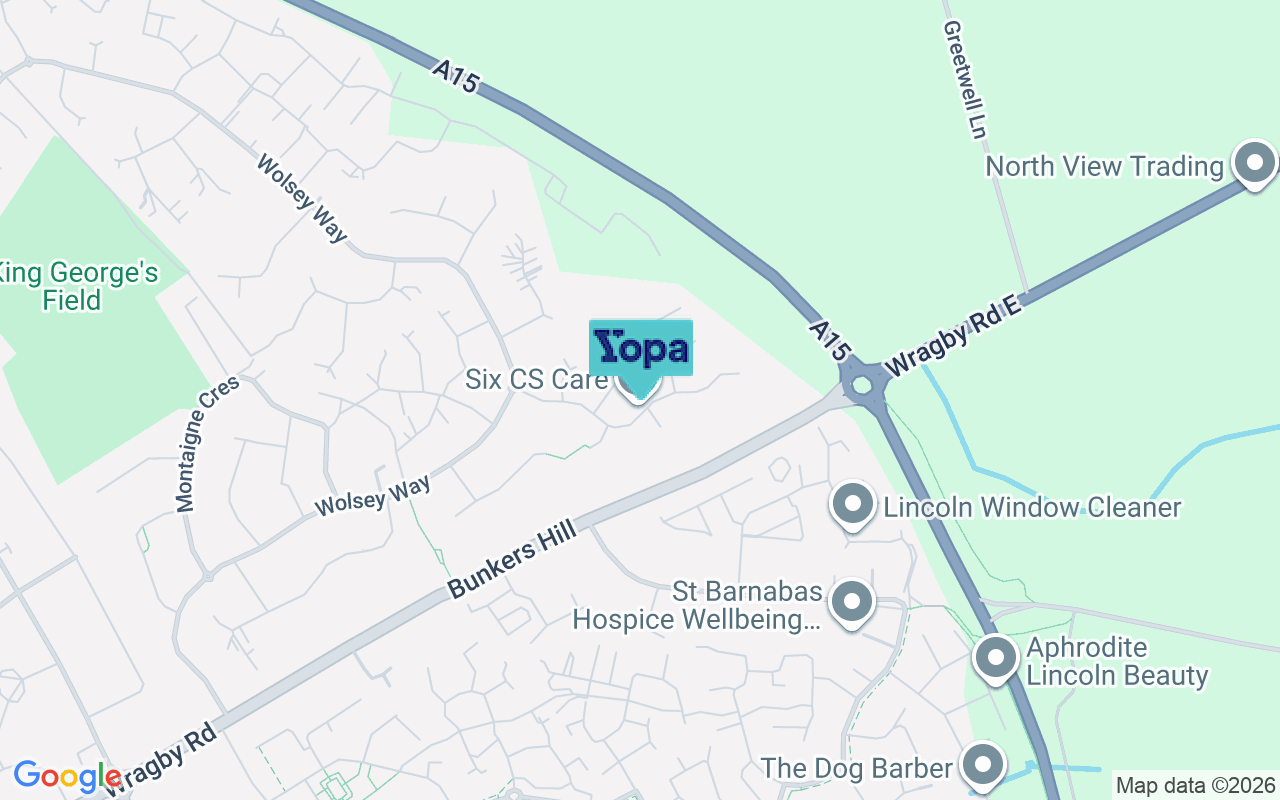 Map showing the location of LN2 4TP
