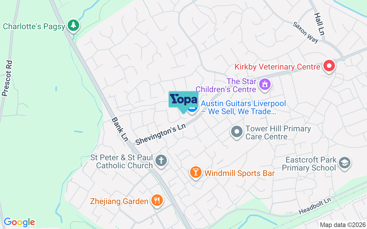 Map showing the location of L33 1SH
