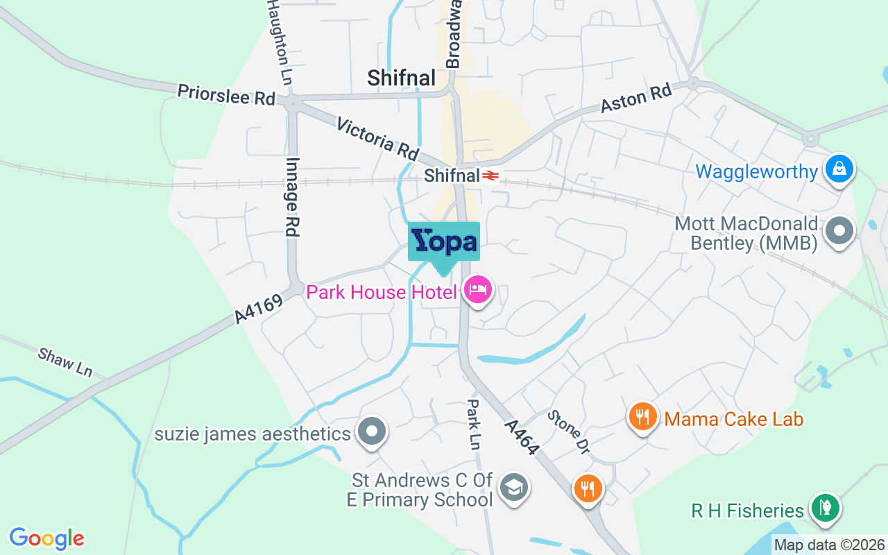 Map showing the location of TF11 9BS