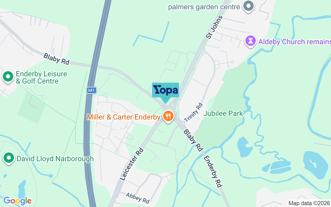 Map showing the location of LE19 2AR
