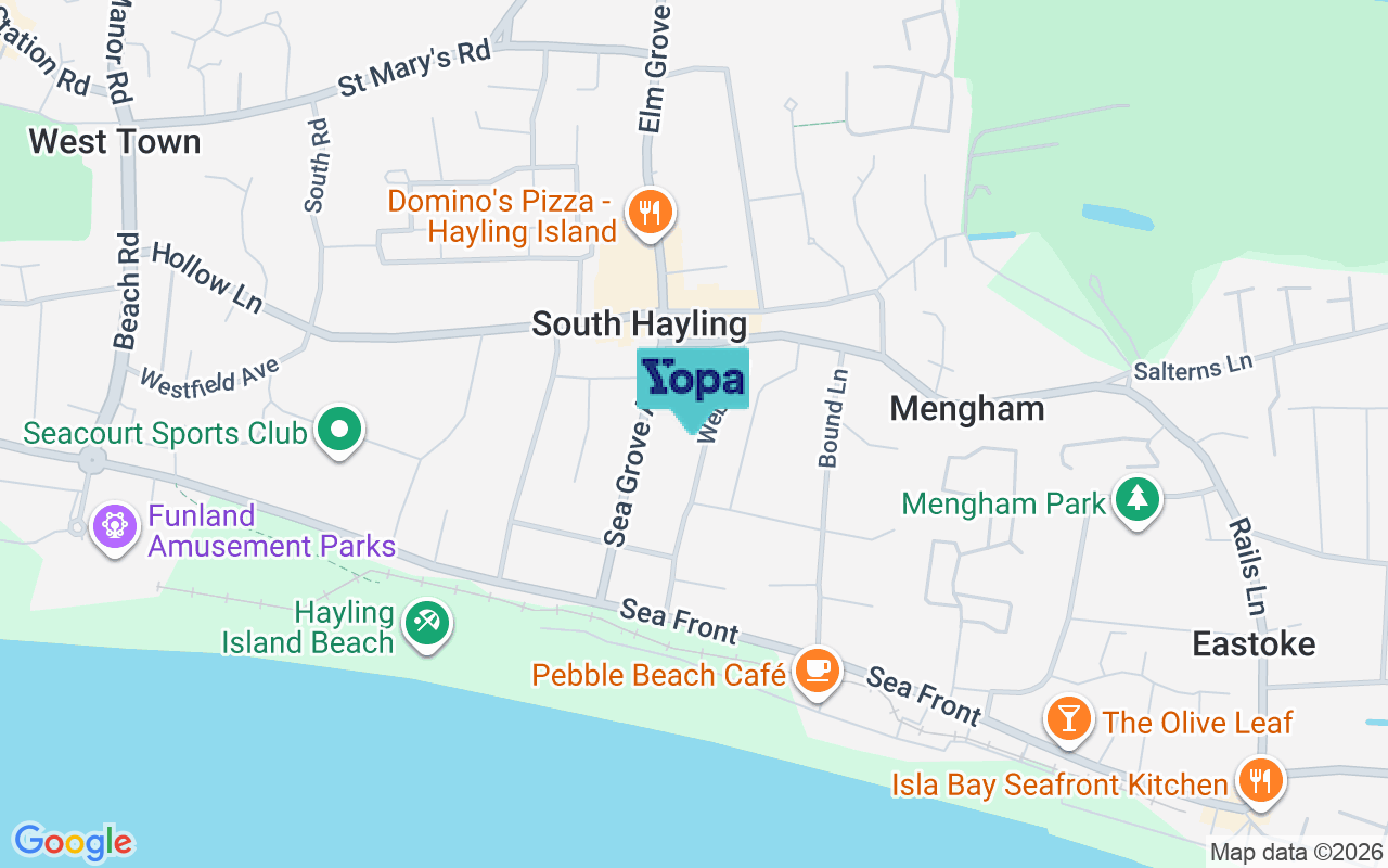Map showing the location of PO11 9JE