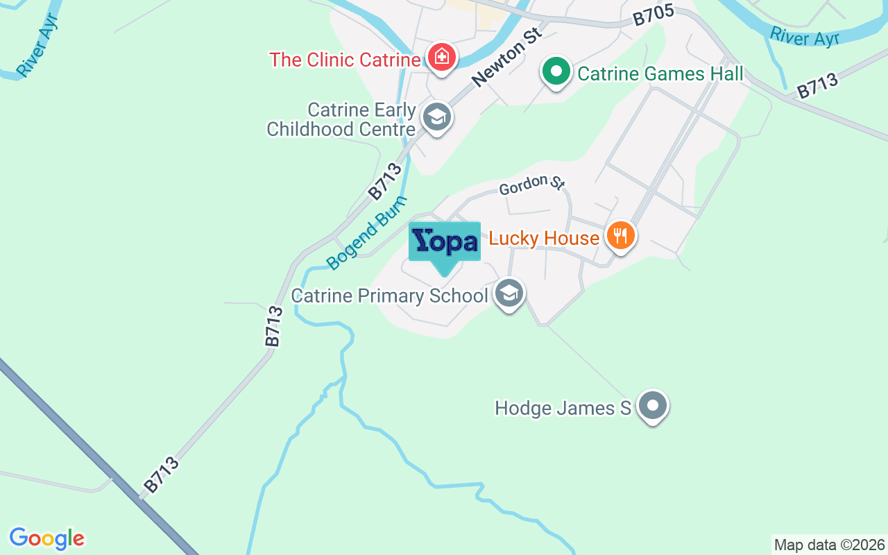 Map showing the location of KA5 6PW