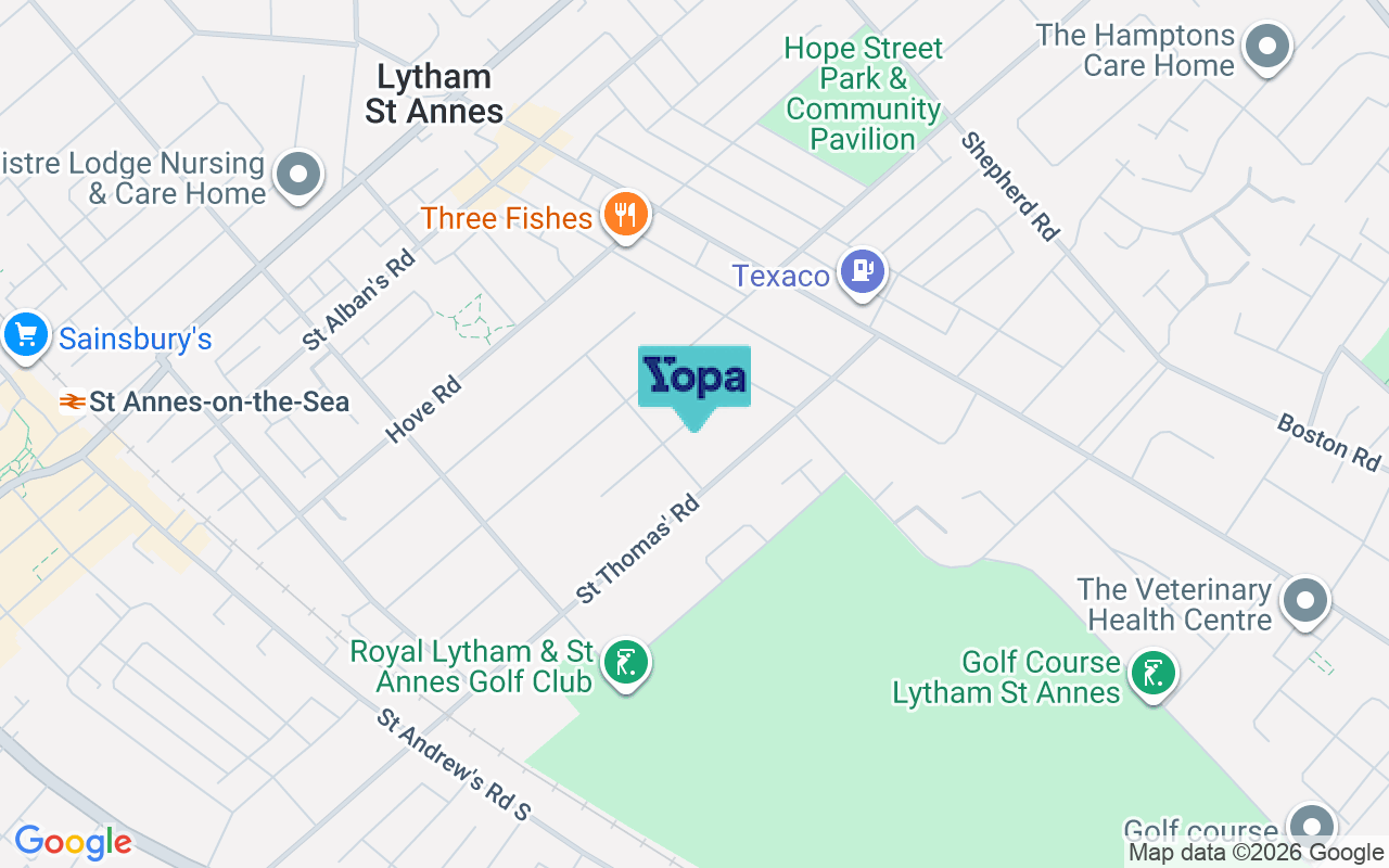 Map showing the location of FY8 1LA