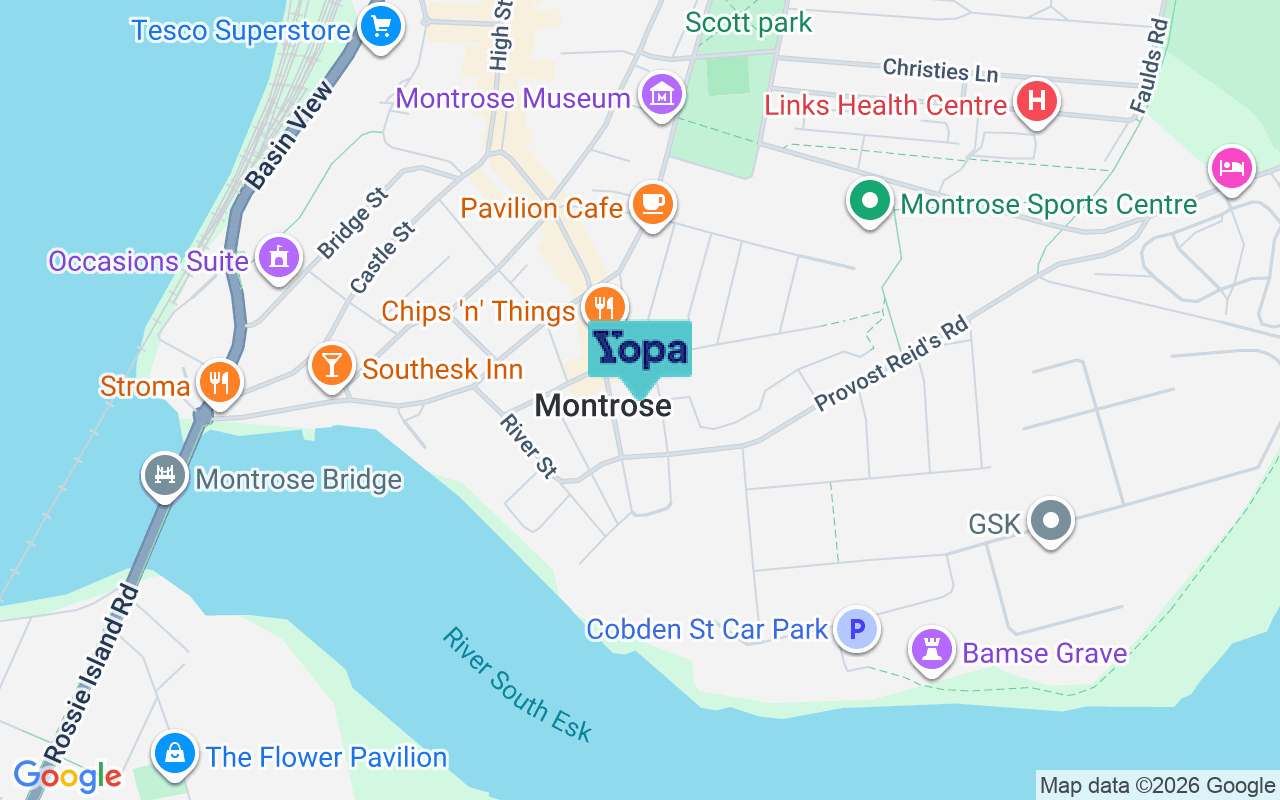 Map showing the location of DD10 8HL