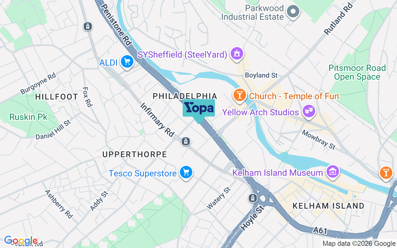 Map showing the location of S6 3BS