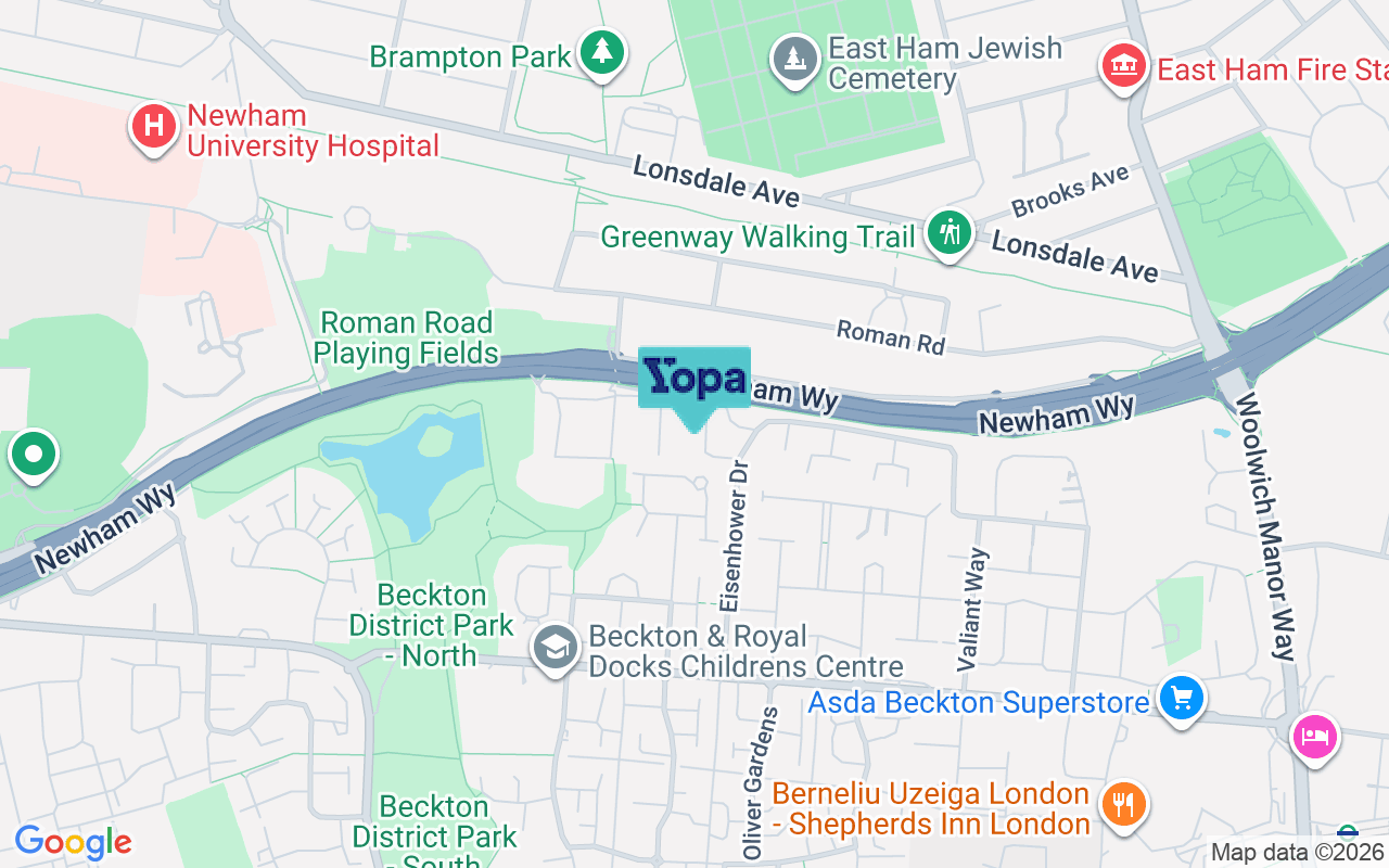 Map showing the location of E6 5YT