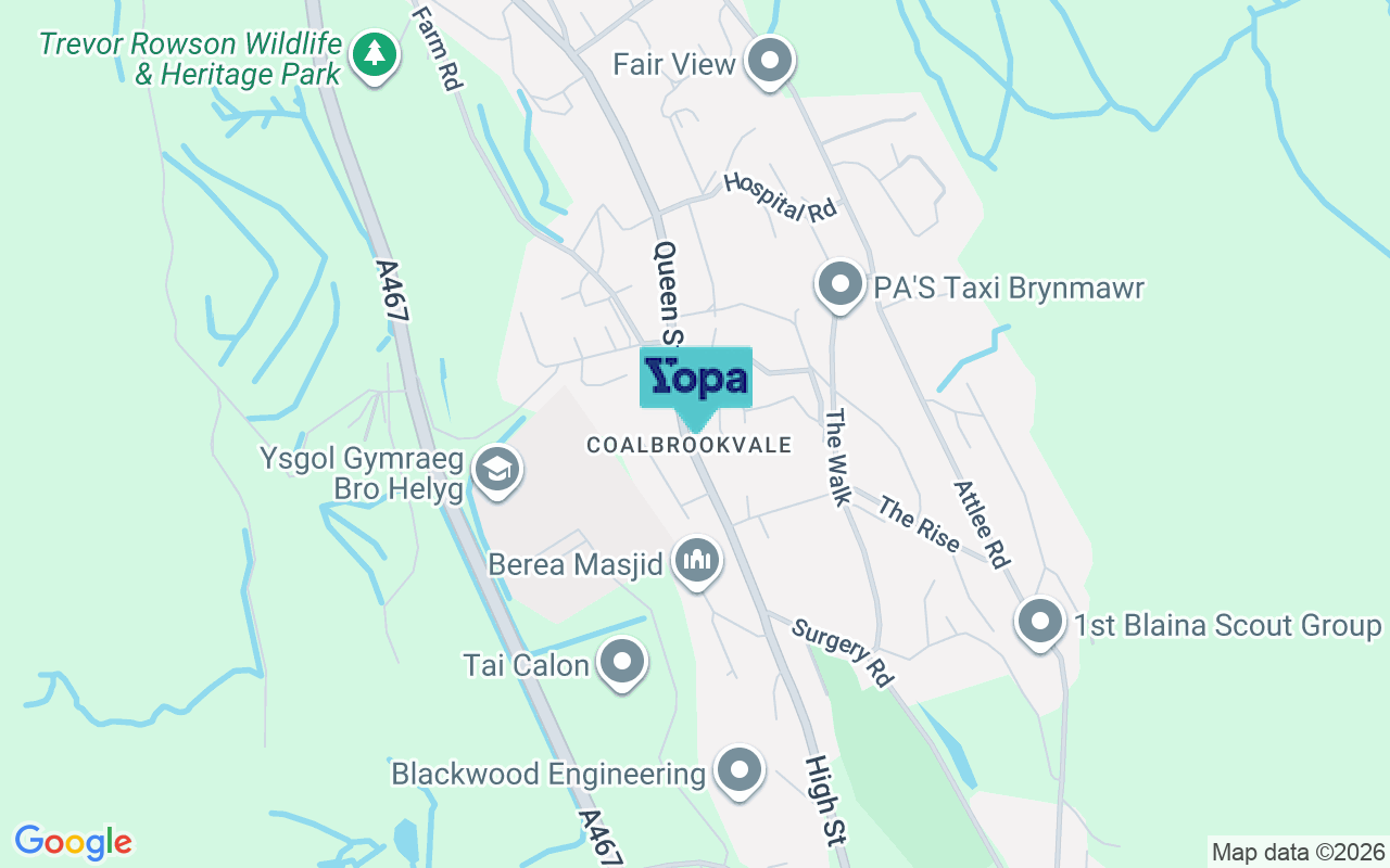 Map showing the location of NP23 4LR