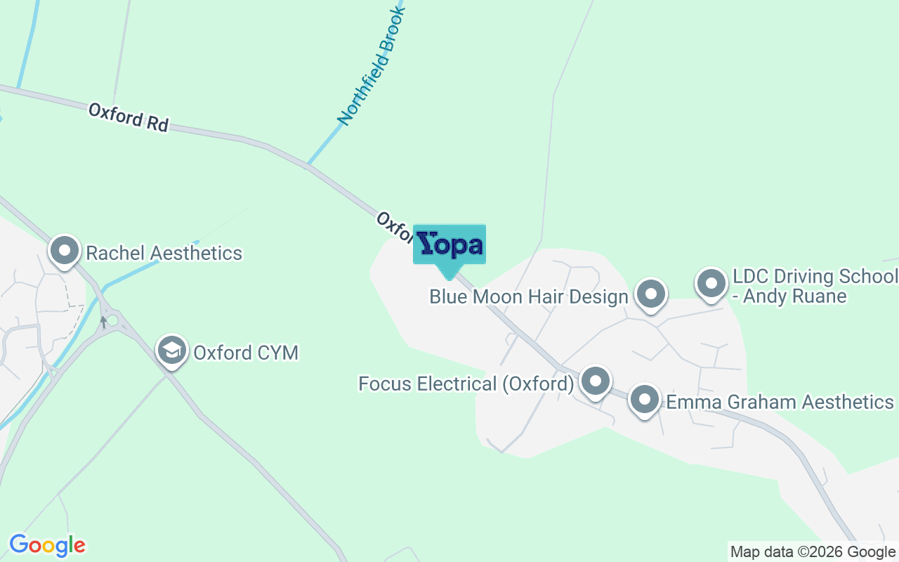 Map showing the location of OX44 9AU