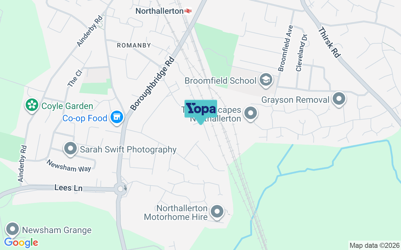 Map showing the location of DL7 8FY