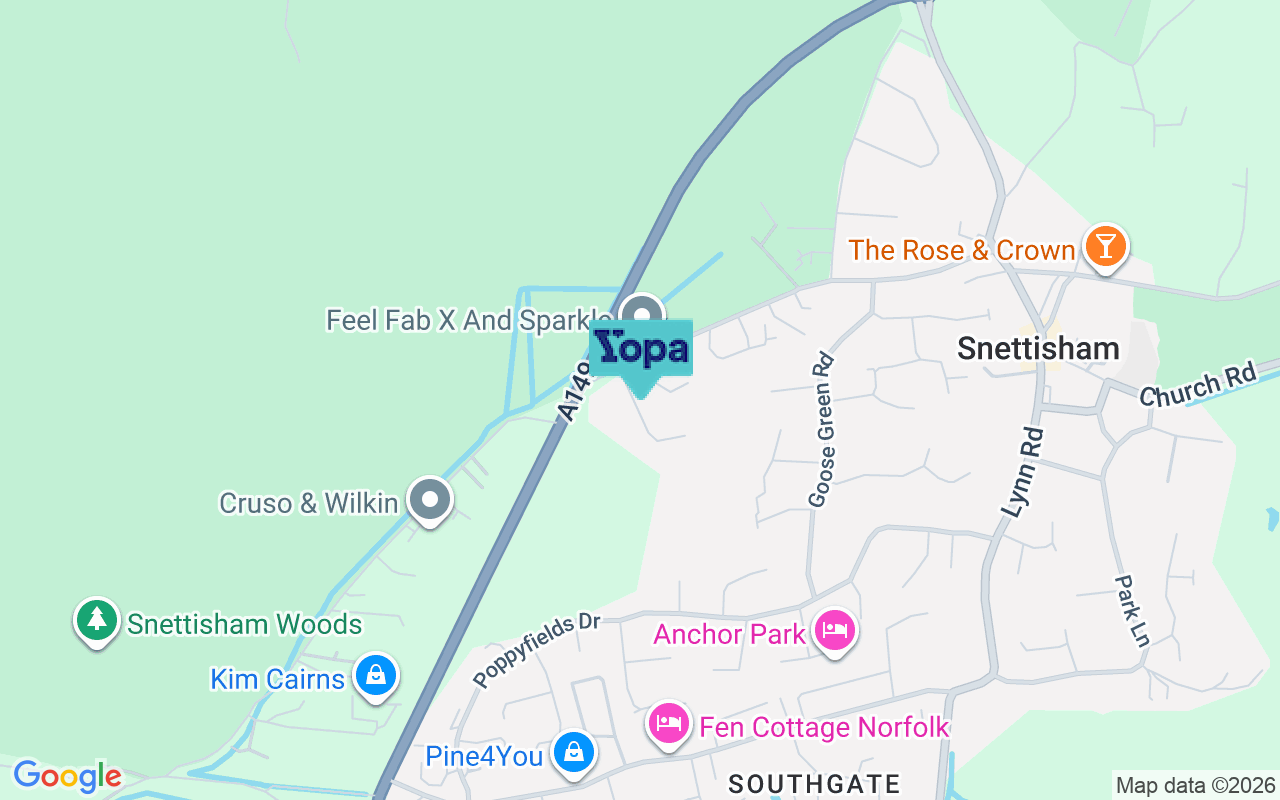 Map showing the location of PE31 7PE