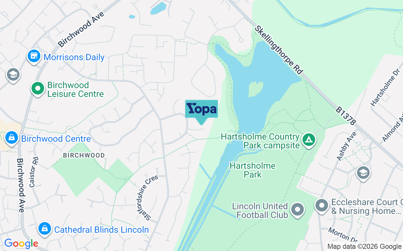 Map showing the location of LN6 0RU