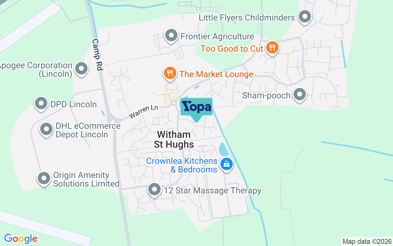 Map showing the location of LN6 9NS