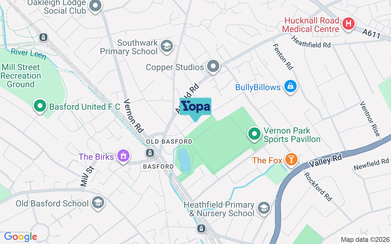 Map showing the location of NG6 0DH
