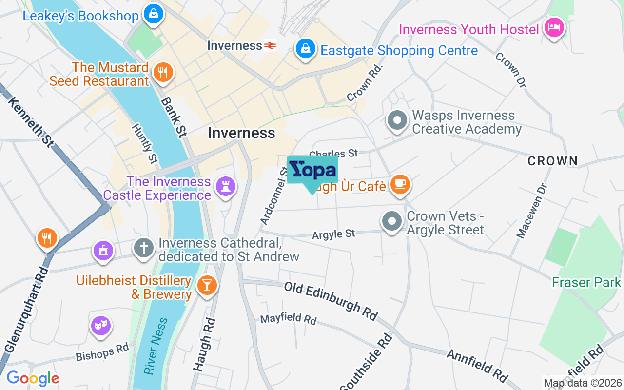 Map showing the location of IV2 3AL