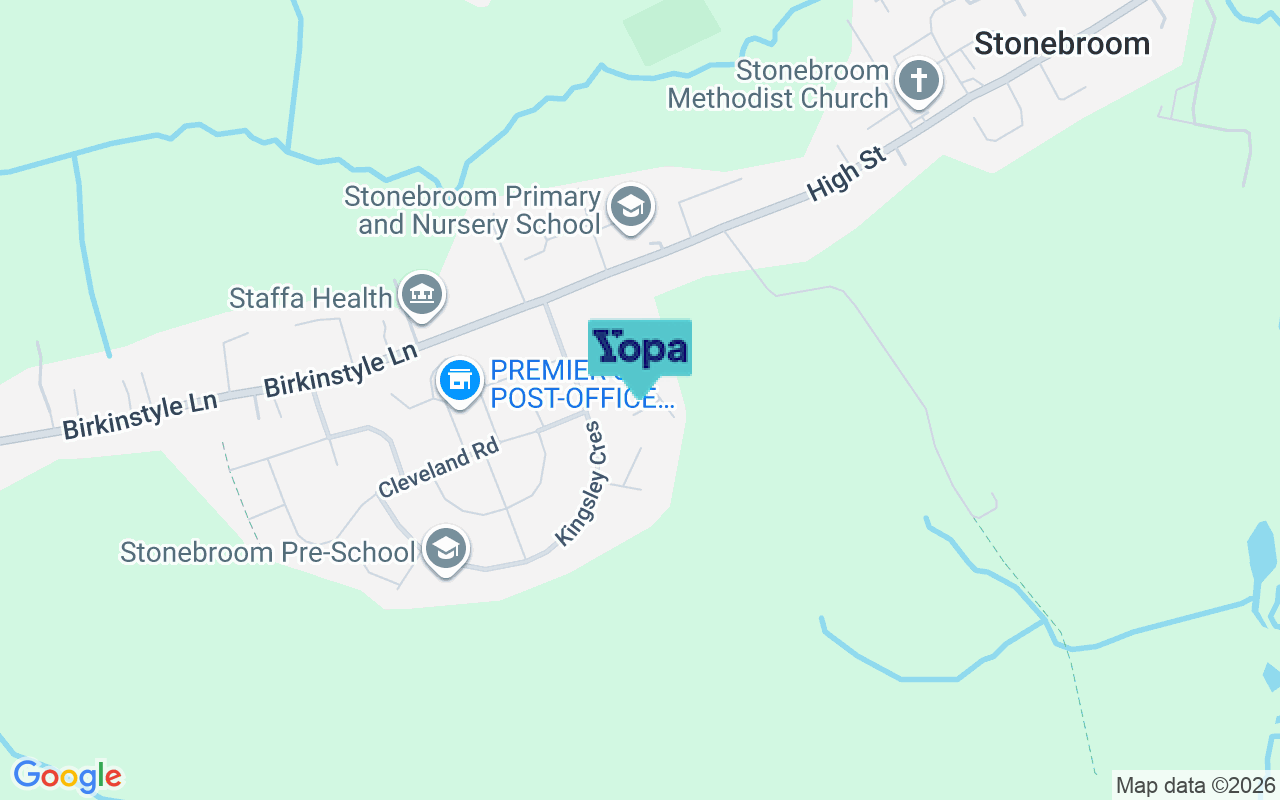 Map showing the location of DE55 6HX