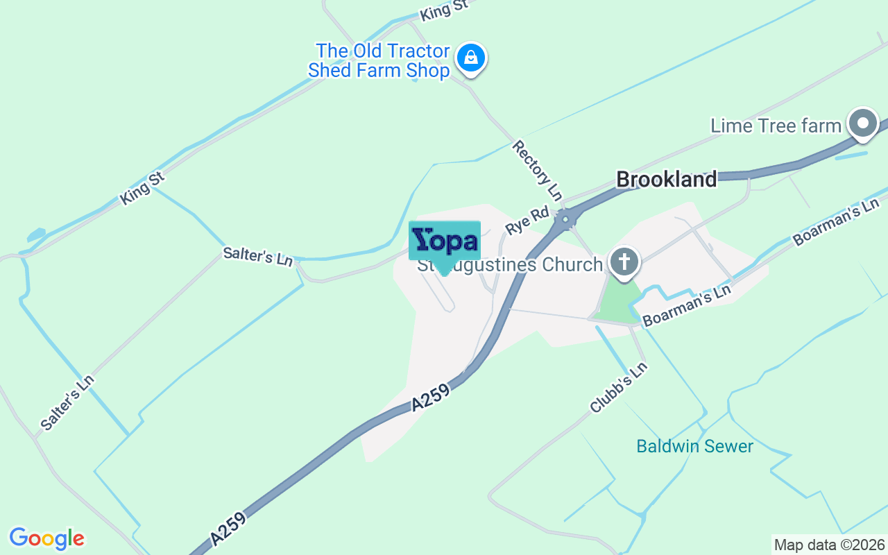 Map showing the location of TN29 9RG
