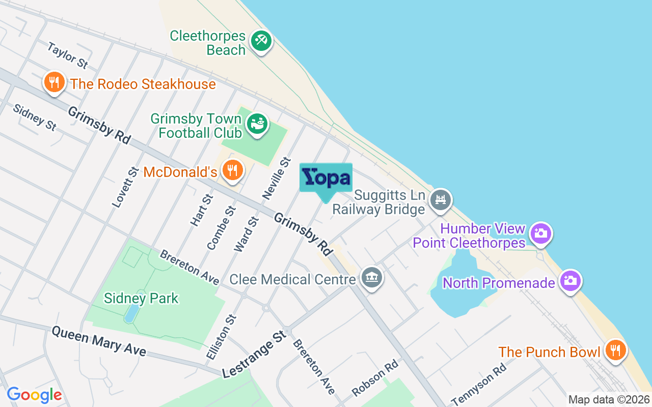 Map showing the location of DN35 7QE