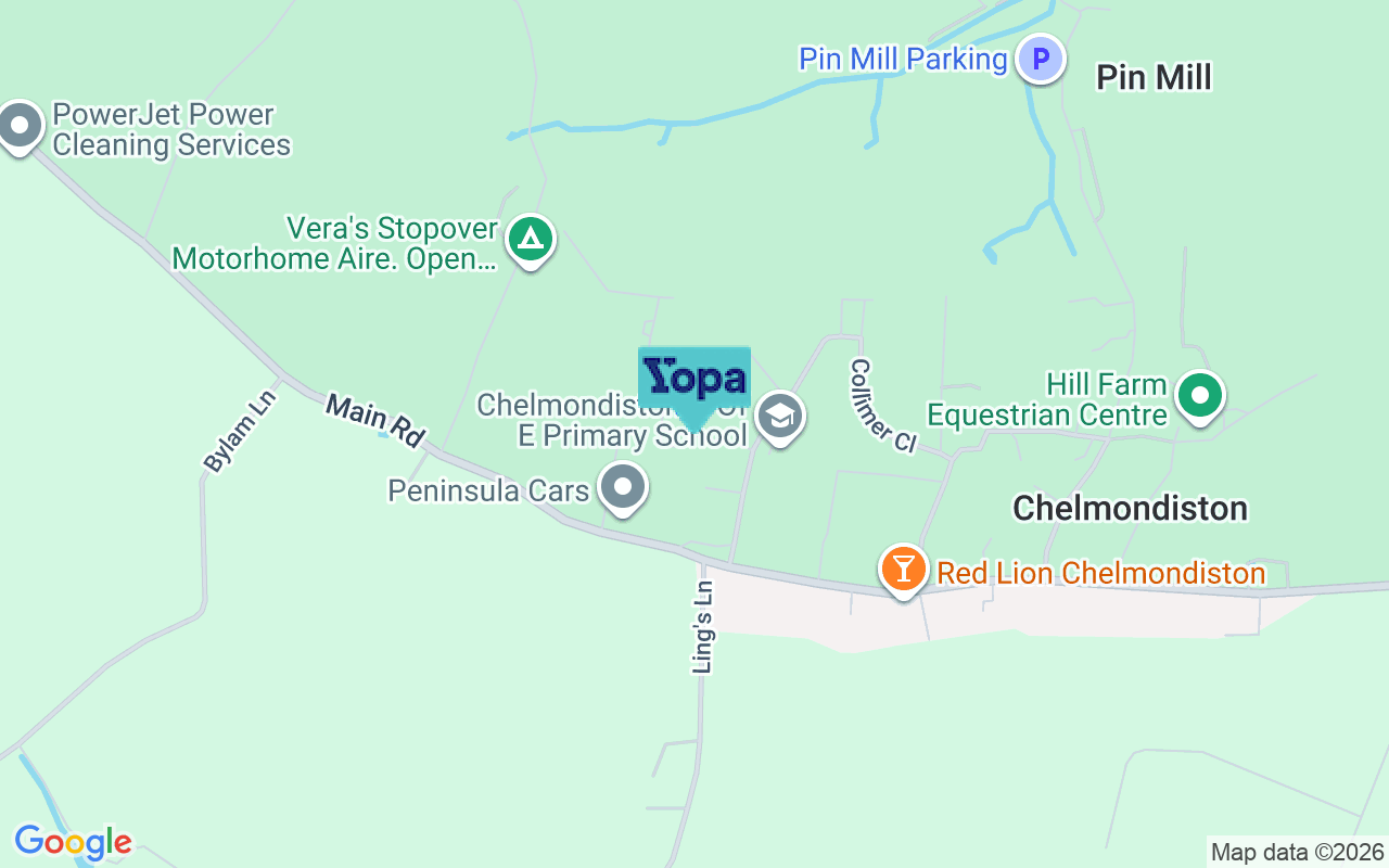 Map showing the location of IP9 1DU