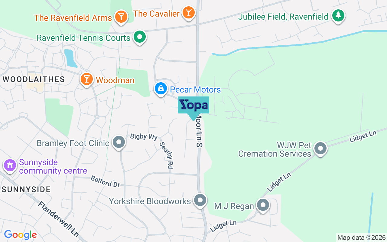 Map showing the location of S65 4QH