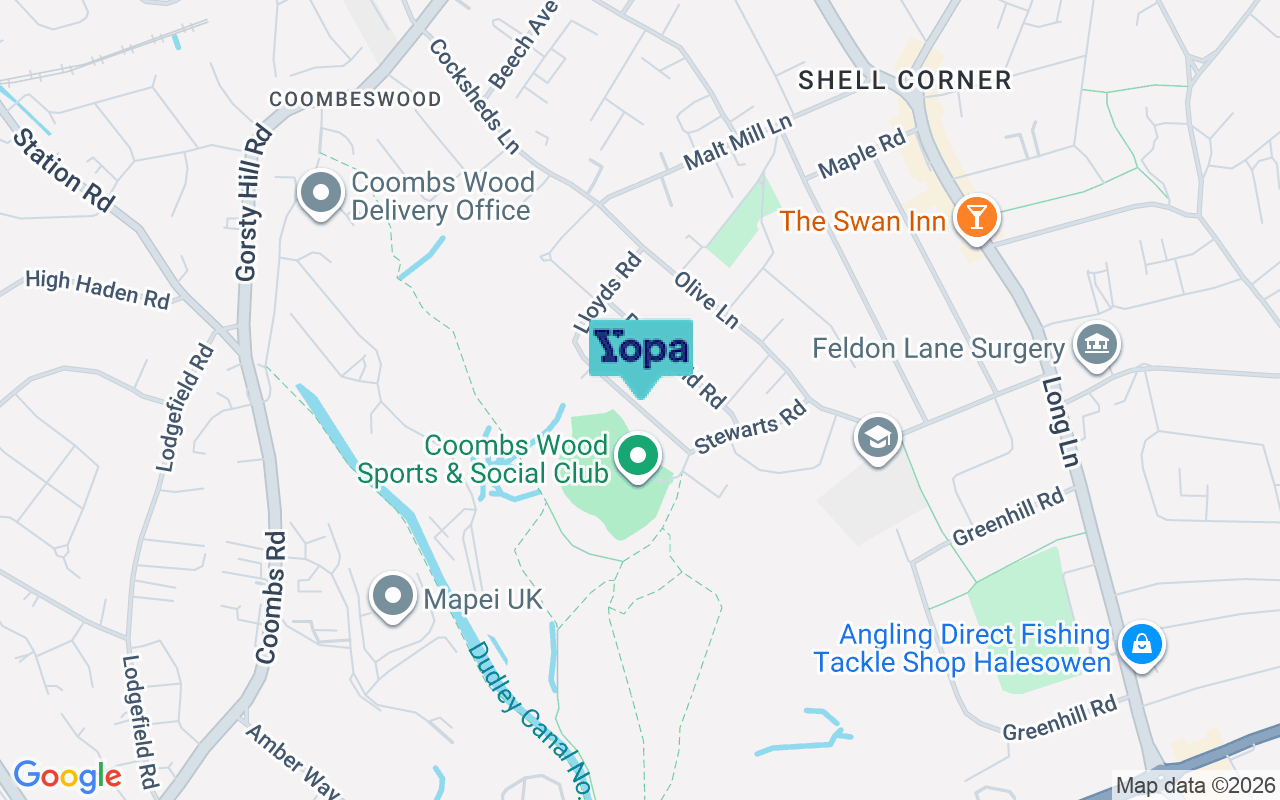 Map showing the location of B62 8NG