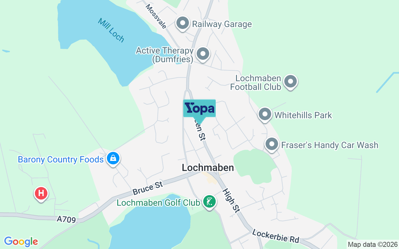 Map showing the location of DG11 1PP
