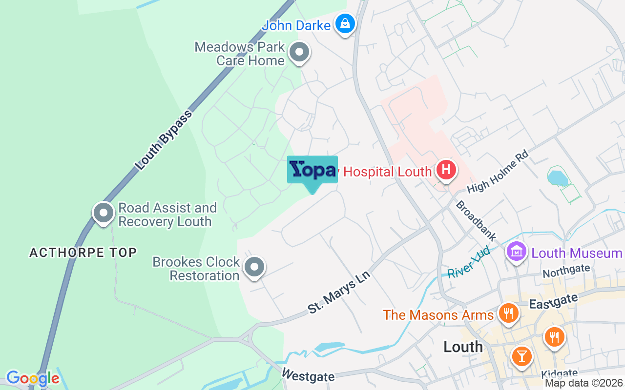Map showing the location of LN11 0EF