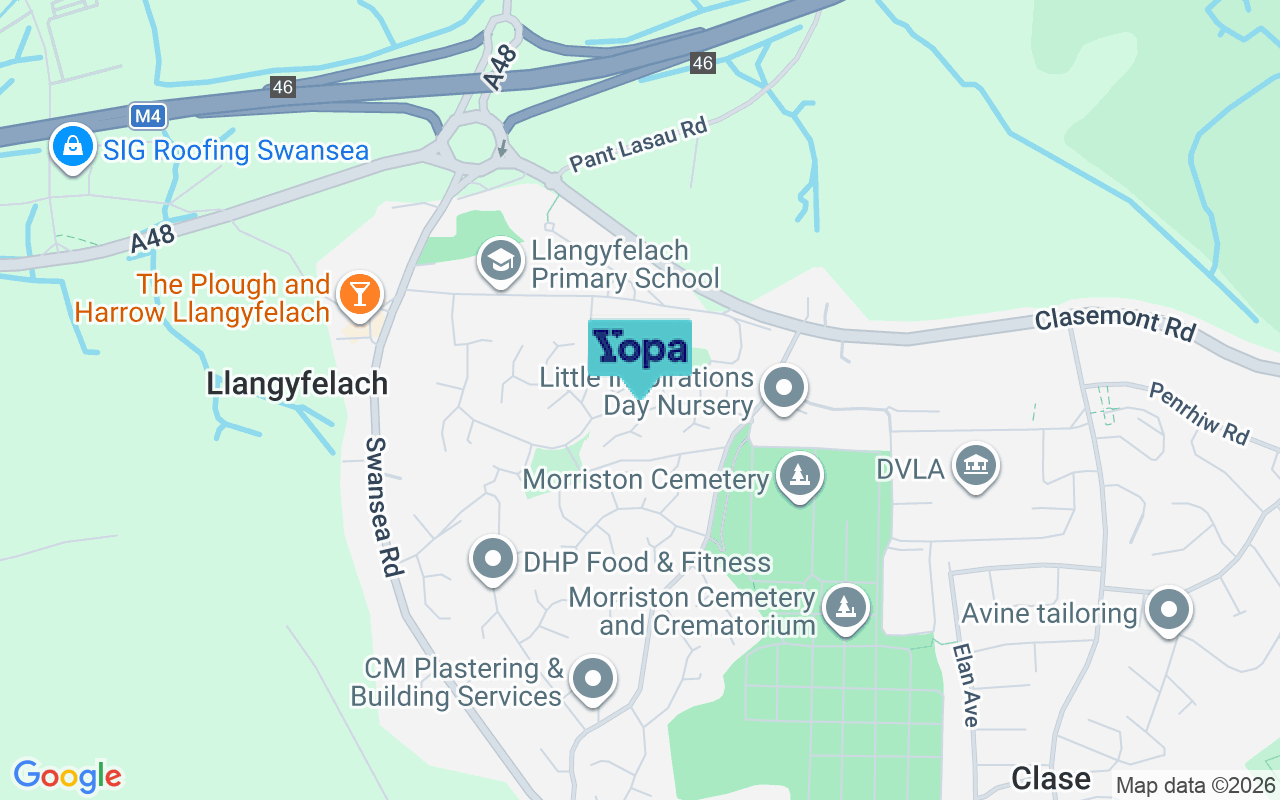 Map showing the location of SA6 6BL