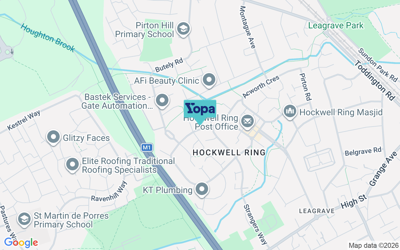 Map showing the location of LU4 9NH