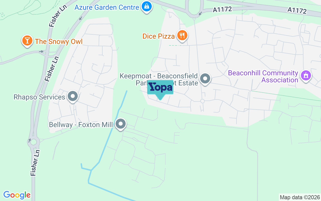 Map showing the location of NE23 8FN