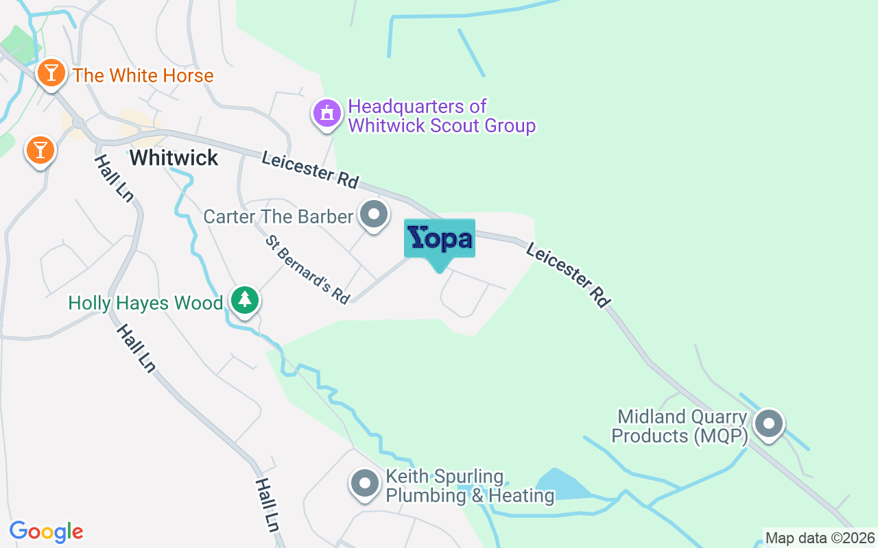 Map showing the location of LE67 5GW