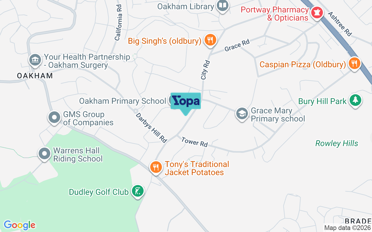 Map showing the location of B69 1QZ