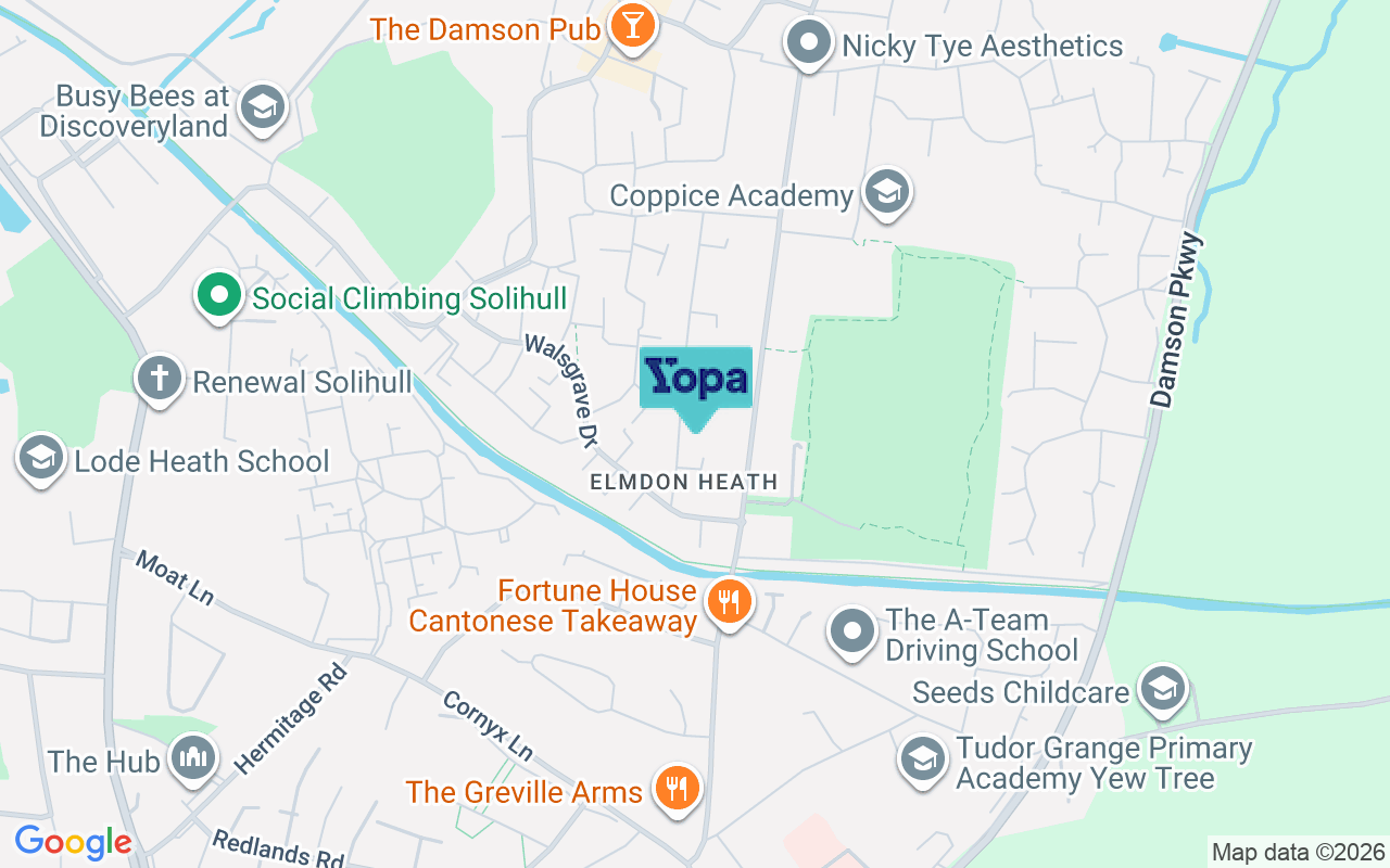Map showing the location of B92 9NZ