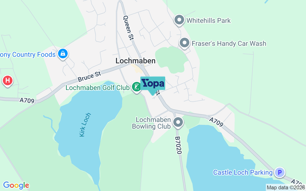 Map showing the location of DG11 1NB