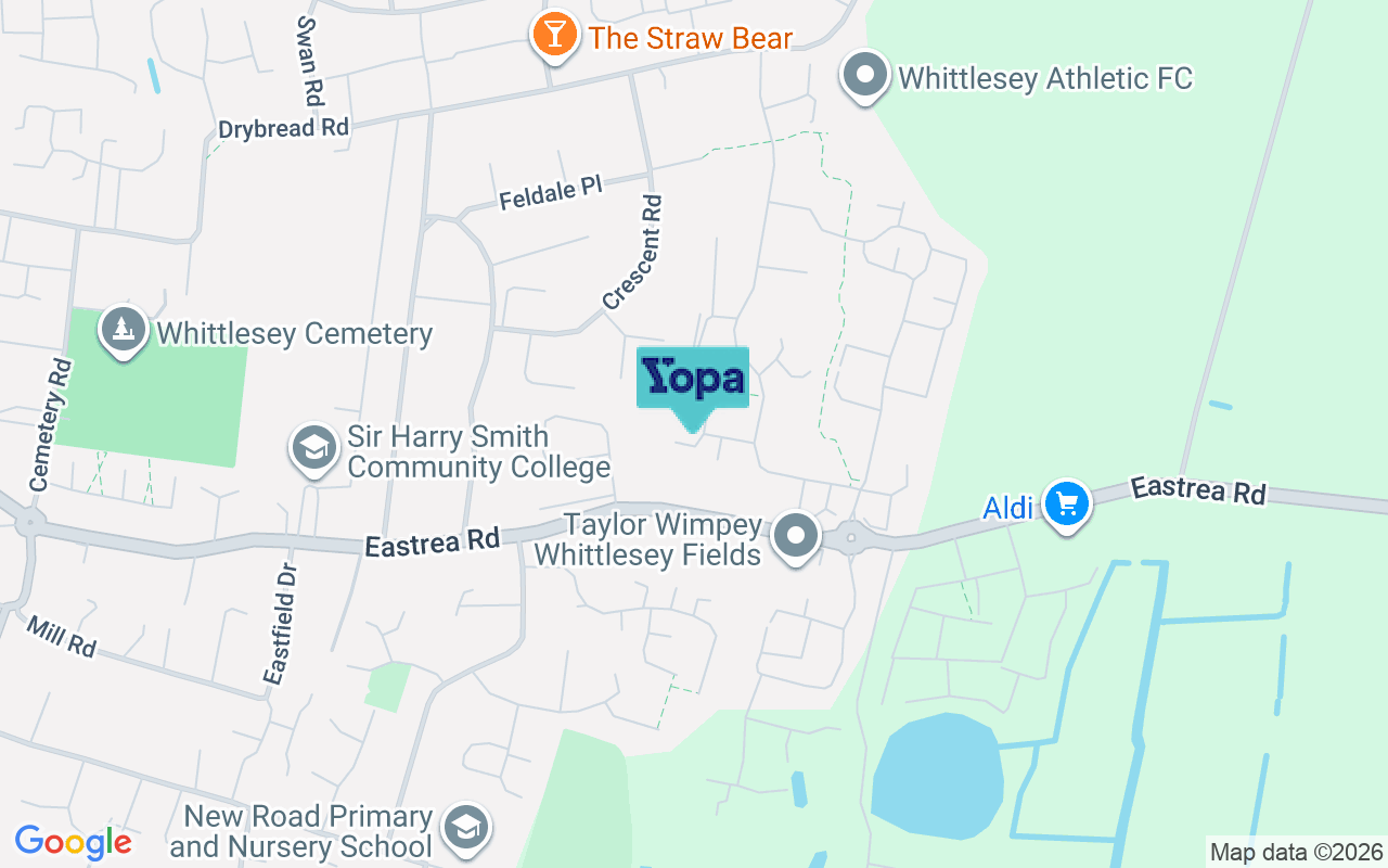 Map showing the location of PE7 2FU