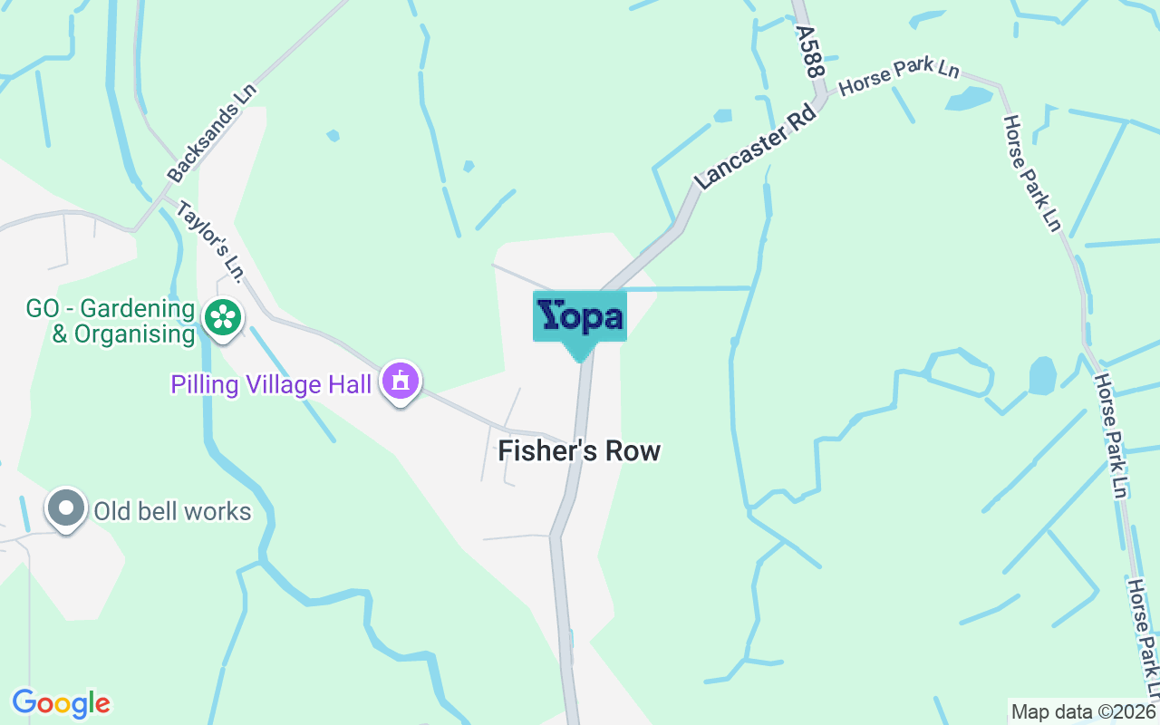 Map showing the location of PR3 6AU