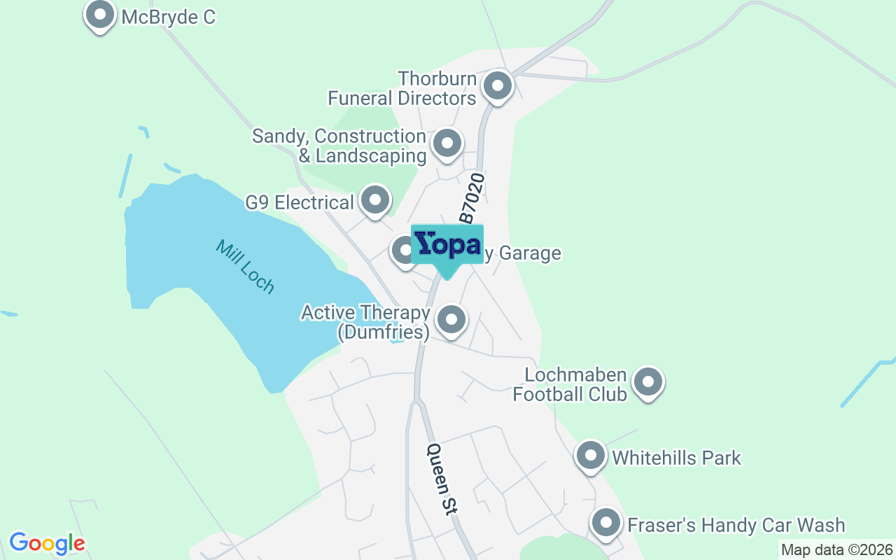 Map showing the location of DG11 1QD