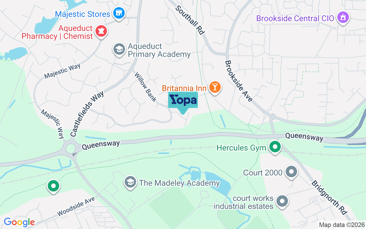 Map showing the location of TF4 3TE