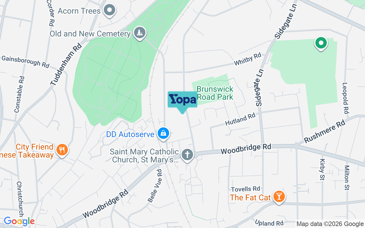 Map showing the location of IP4 4BP