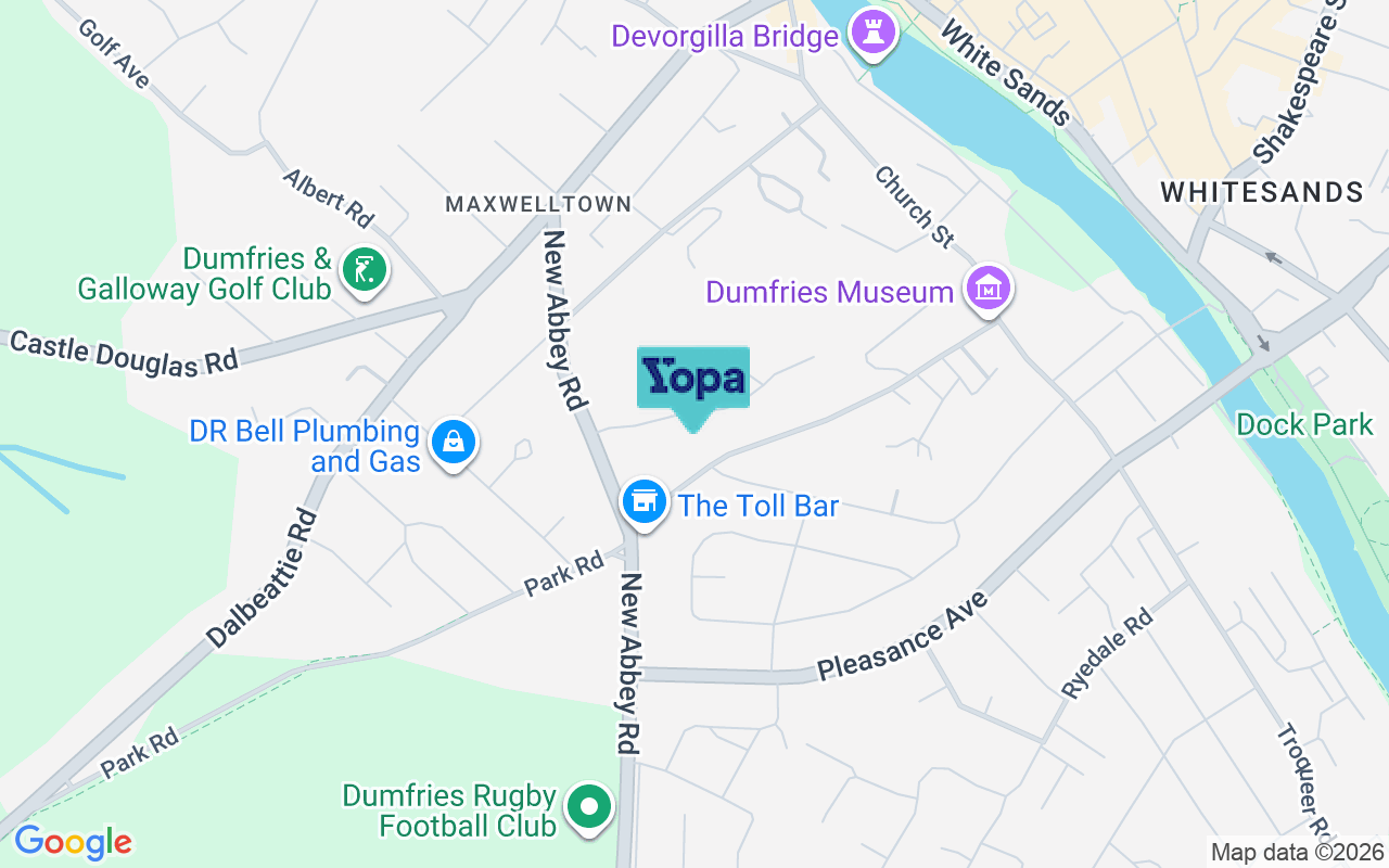 Map showing the location of DG2 7SB